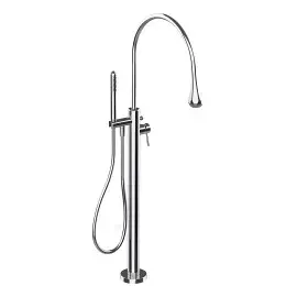 Змішувач для ванни Goccia Gessi 33029-031 Chrome — вид на білому тлі