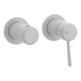 Змішувач для душу Goccia Gessi 33077-279 Matte White — вид спереду