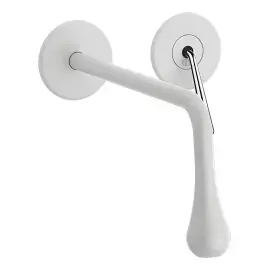 Змішувач для раковини Goccia Gessi 33086-279 Matte White — вид спереду