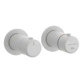 Змішувач для душу Goccia Gessi 33134-279 Matte White — вид спереду