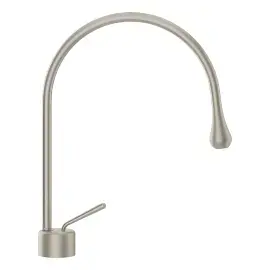 Змішувач для раковини Goccia Gessi 33602-149 Finox Brushed Nickel — вид спереду