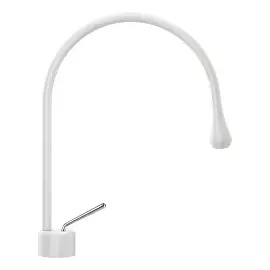 Змішувач для раковини Goccia Gessi 33602-279 Matte White — вид спереду
