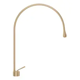 Змішувач для раковини Goccia Gessi 33603-726 Warm Bronze Br. PVD — вид спереду