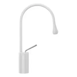Змішувач для раковини Goccia Gessi 33604-279 Matte White — вид спереду