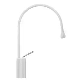 Змішувач для раковини Goccia Gessi 33605-279 Matte White — вид спереду
