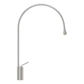 Змішувач для раковини Goccia Gessi 33606-147 CHROME BRUSHED — вид на білому тлі