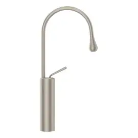 Змішувач для раковини Goccia Gessi 33608-149 Finox Brushed Nickel — вид спереду