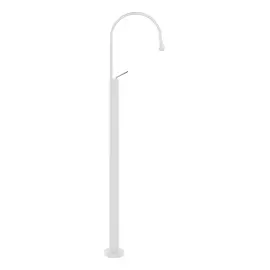 Змішувач для раковини Goccia Gessi 33626-279 Matte White — вид на білому тлі