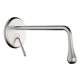 Змішувач для раковини Goccia Gessi 33686-147 CHROME BRUSHED — вид спереду
