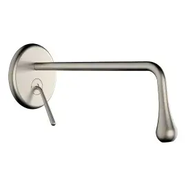Змішувач для раковини Goccia Gessi 33690-149 Finox Brushed Nickel — вид спереду