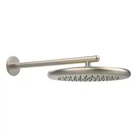 Верхній душ Goccia Gessi 33756-149 Finox Brushed Nickel — вид на білому тлі