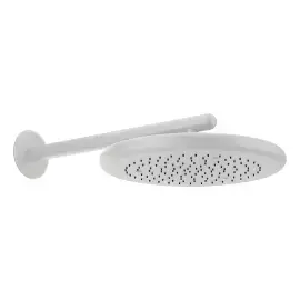 Верхній душ Goccia Gessi 33756-279 Matte White — вид на білому тлі
