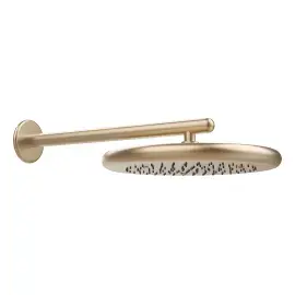 Верхній душ Goccia Gessi 33756-726 Warm Bronze Br. PVD — вид спереду