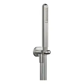 Душовий гарнітур Goccia Gessi 33773-147 CHROME BRUSHED — вид на білому тлі