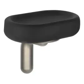 Мильниця Goccia Gessi 38002-149 Finox Brushed Nickel — вид на білому тлі