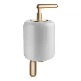 Дозатор для рідкого мила Goccia Gessi 38013-726 Warm Bronze Br. PVD — вид спереду