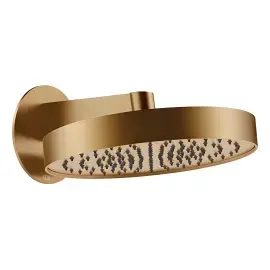 Верхній душ Ventaglio Gessi 66049-726 Warm Bronze Br. PVD — вид на білому тлі
