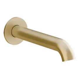 Вилив для ванни Habito Gessi 66103-727 Brass Brushed PVD — вид на білому тлі