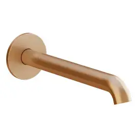 Вилив для раковини Habito Gessi 66104-726 Warm Bronze Br. PVD — вид на білому тлі