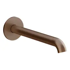 Вилив для раковини Habito Gessi 66104-761 Coffee Bronze Brushed PVD — вид на білому тлі