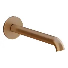 Вилив для раковини Habito Gessi 66104-791 Deep Bronze Brushed PVD — вид на білому тлі