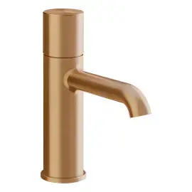 Змішувач для раковини Habito Gessi 70002-726 Warm Bronze Br. PVD — вид на білому тлі