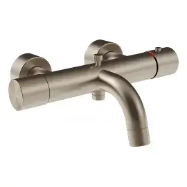 Змішувач для ванни Habito Gessi 70013-149 Finox Brushed Nickel — вид спереду