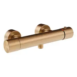 Змішувач для душу Habito Gessi 70033-726 Warm Bronze Br. PVD — вид на білому тлі