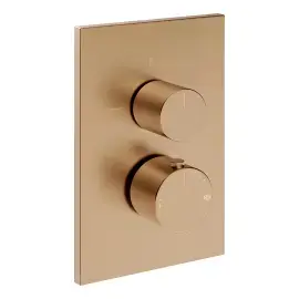 Змішувач для душу Habito Gessi 70039-726 Warm Bronze Br. PVD — вид на білому тлі