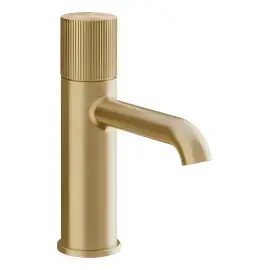 Змішувач для раковини Habito Gessi 70502-727 Brass Brushed PVD — вид на білому тлі