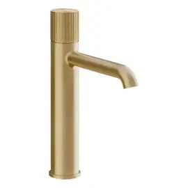Змішувач для раковини Habito Gessi 70506-727 Brass Brushed PVD — вид на білому тлі