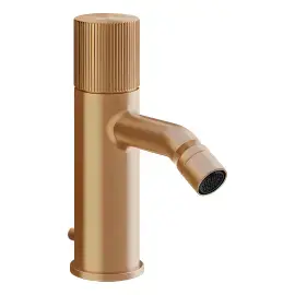 Змішувач для біде Habito Gessi 70507-726 Warm Bronze Br. PVD — вид на білому тлі