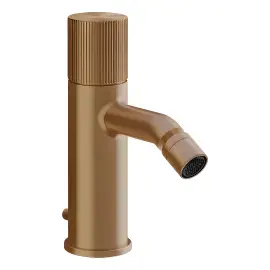 Змішувач для біде Habito Gessi 70507-791 Deep Bronze Brushed PVD — вид на білому тлі