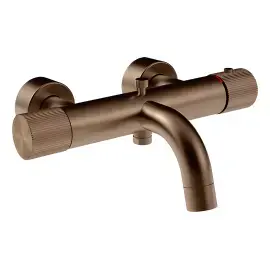 Змішувач для ванни Habito Gessi 70513-761 Coffee Bronze Brushed PVD — вид на білому тлі