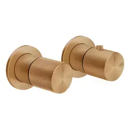 Змішувач для душу Habito Gessi 70534-726 Warm Bronze Br. PVD — вид на білому тлі