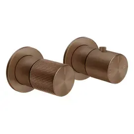 Змішувач для душу Habito Gessi 70534-761 Coffee Bronze Brushed PVD — вид спереду