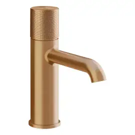 Змішувач для раковини Habito Gessi 70602-726 Warm Bronze Br. PVD — вид спереду