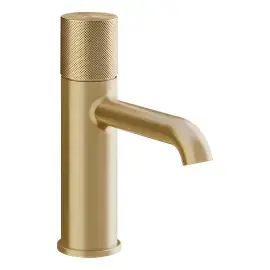 Змішувач для раковини Habito Gessi 70602-727 Brass Brushed PVD — вид на білому тлі