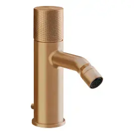 Змішувач для біде Habito Gessi 70607-726 Warm Bronze Br. PVD — вид на білому тлі