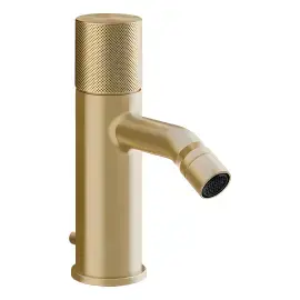 Змішувач для біде Habito Gessi 70607-727 Brass Brushed PVD — вид на білому тлі