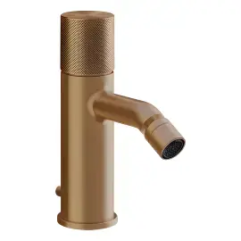 Змішувач для біде Habito Gessi 70607-791 Deep Bronze Brushed PVD — вид на білому тлі