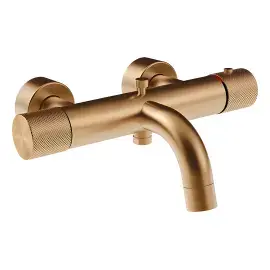 Змішувач для ванни Habito Gessi 70613-726 Warm Bronze Br. PVD — вид на білому тлі