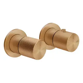 Змішувач для душу Habito Gessi 70634-726 Warm Bronze Br. PVD — вид на білому тлі