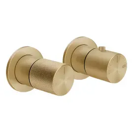 Змішувач для душу Habito Gessi 70634-727 Brass Brushed PVD — вид на білому тлі