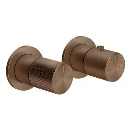 Змішувач для душу Habito Gessi 70634-761 Coffee Bronze Brushed PVD — вид на білому тлі