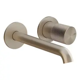 Змішувач для раковини Habito Gessi 70688-149 Finox Brushed Nickel — вид на білому тлі