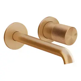 Змішувач для раковини Habito Gessi 70688-726 Warm Bronze Br. PVD — вид спереду