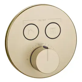 Змішувач для душу Hi-fi Gessi 38713-727 Brass Brushed PVD — вид спереду
