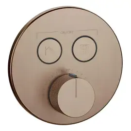 Змішувач для душу Hi-fi Gessi 38713-761 Coffee Bronze Brushed PVD — вид на білому тлі