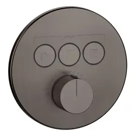Змішувач для душу Hi-fi Gessi 38716-707 BLACK METAL BR. PVD — вид на білому тлі